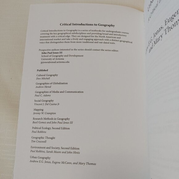 Urban Geography A Critical Introduction Text Book - Picture 3 of 3